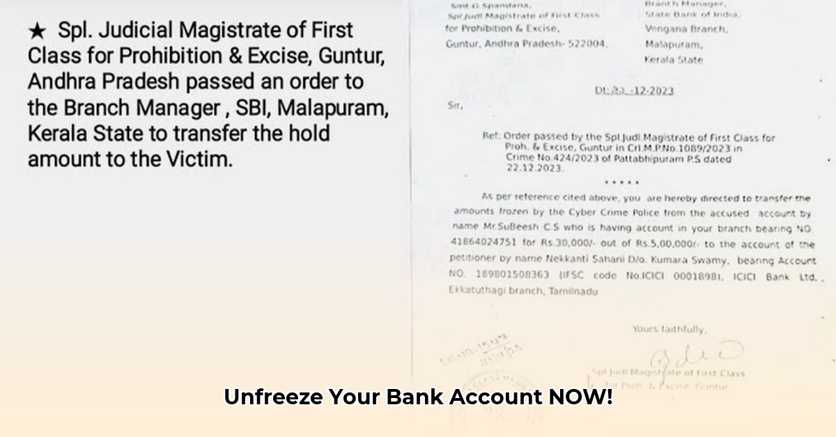 court-order-to-unfreeze-bank-account